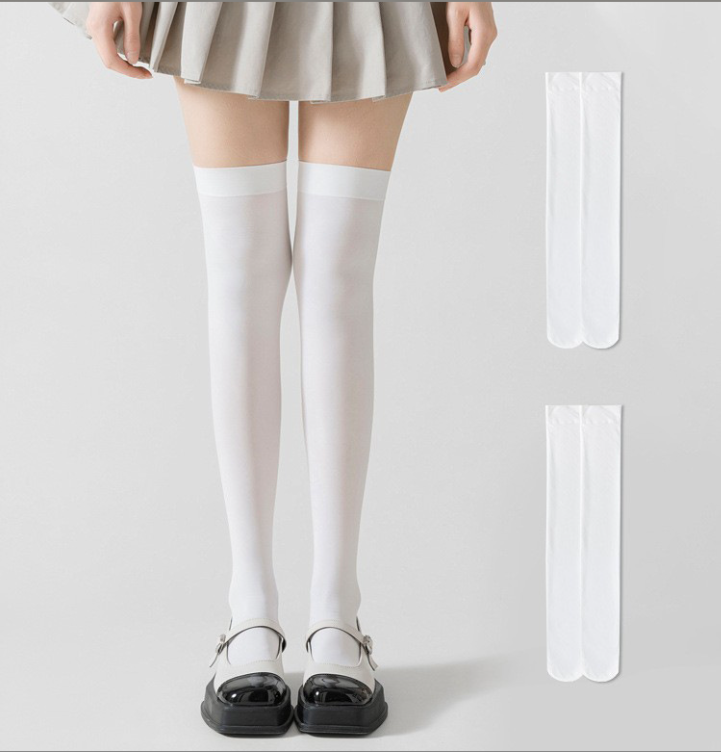 Ladys Classic Uniform Style Over-Knee School Socks